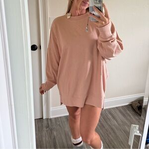 Aerie Pink Crew Neck Sweater